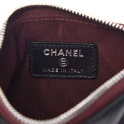 Chanel Lambskin Quilted Small Cosmetic Case Black 6 of 8