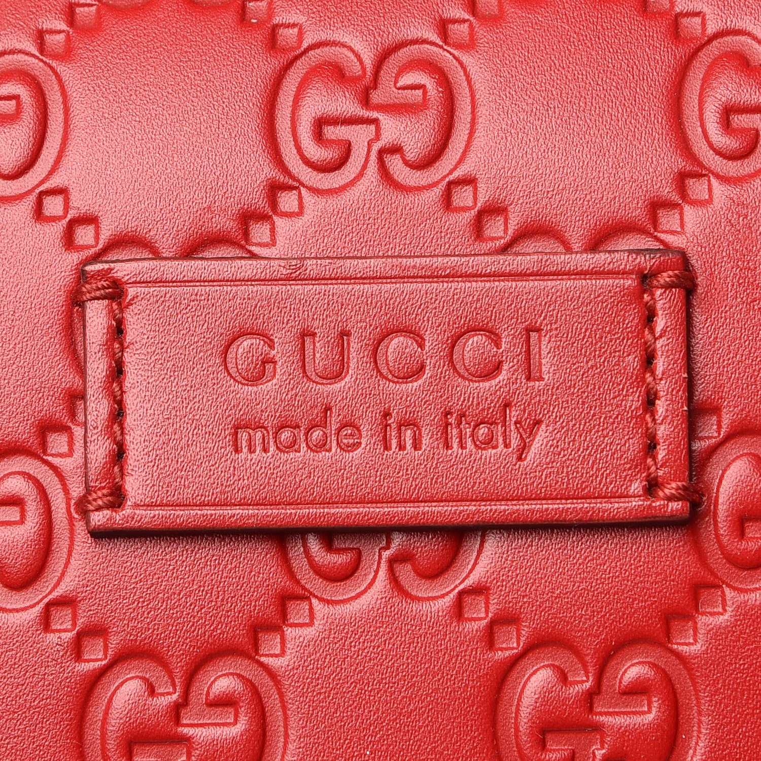 Gucci Guccissima Signature Large Duffle Hibiscus Red 8 of 26