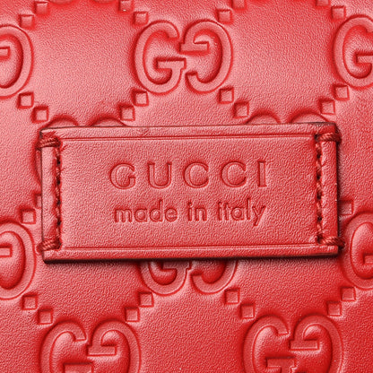 Gucci Guccissima Signature Large Duffle Hibiscus Red 8 of 26