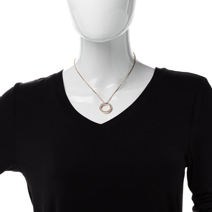 Cartier 18K Yellow Gold 3 Diamonds LOVE Pendant Necklace 2 of 7