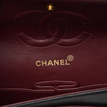 Chanel Lambskin Quilted Medium Double Flap Black 7 of 9