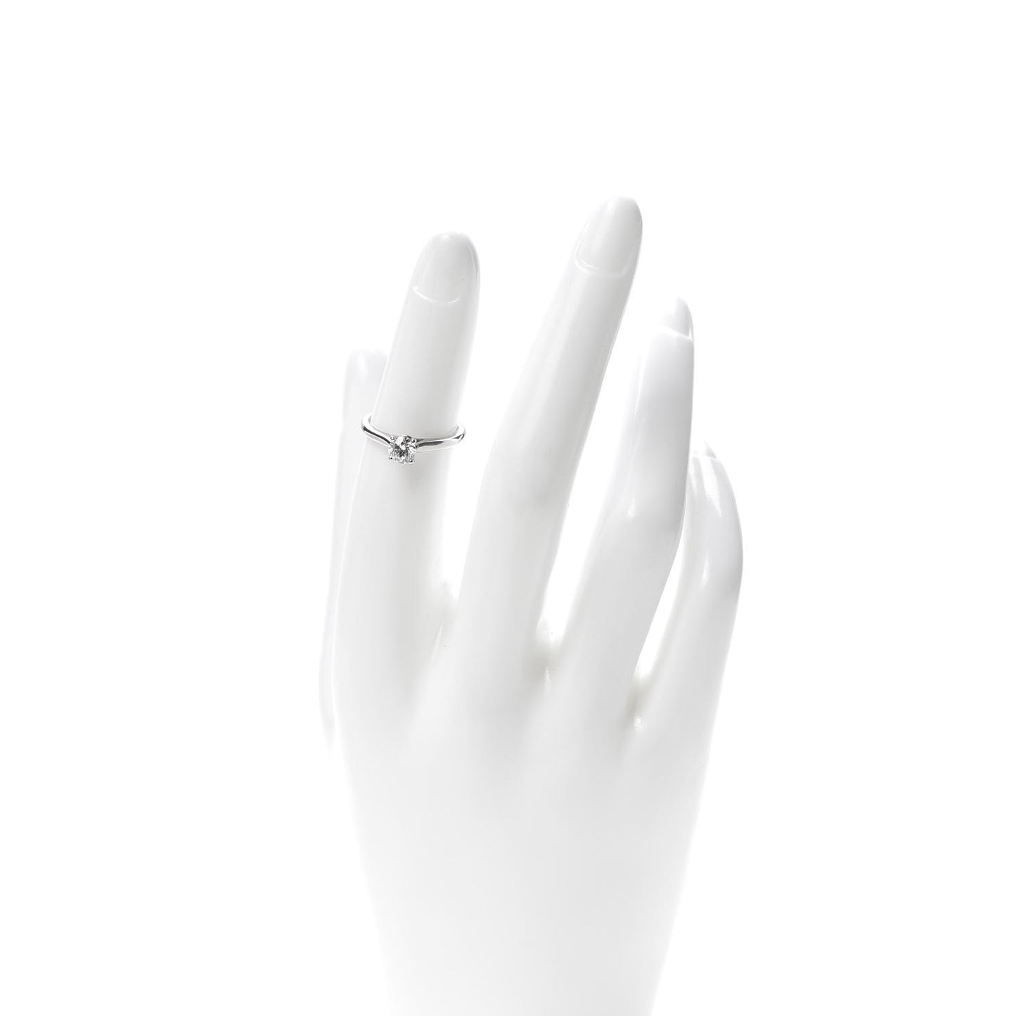 Platinum Diamond .40ct Solitaire 1895 Engagement Ring 48 4.5