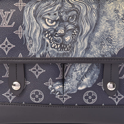 Louis Vuitton Savane Monogram Chapman Messenger PM Encre 8 of 10