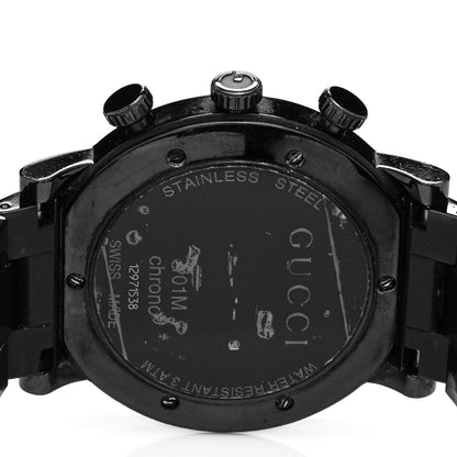 Gucci PVD Stainless Steel Diamond 44mm G-Chrono Quartz Watch Black 4 of 5