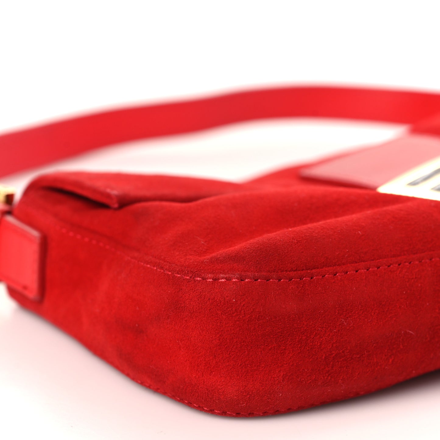 Suede Baguette Red