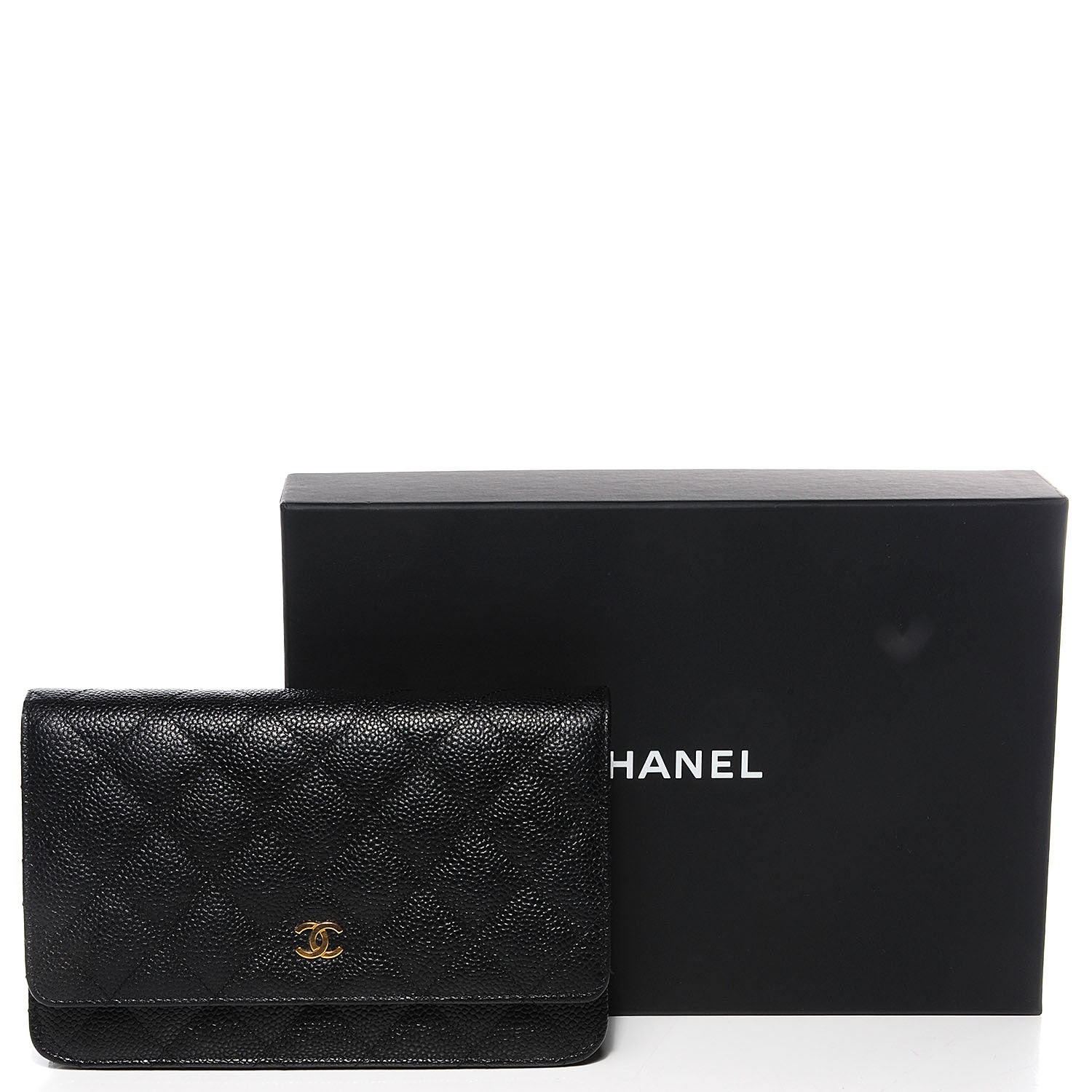 Chanel Caviar Quilted Wallet On Chain WOC Black 5 of 9