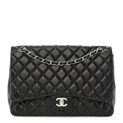 Chanel Lambskin Quilted Maxi Single Flap Black 1 of 13