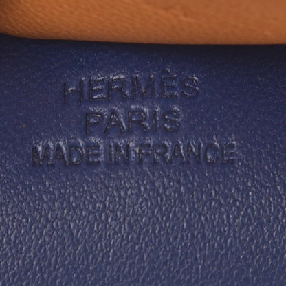 Hermes Milo Lambskin Grigri Rodeo Horse Bag Charm MM Bleu Saphir Rose Pourpre Naturel Bouton D'Or 4 of 5