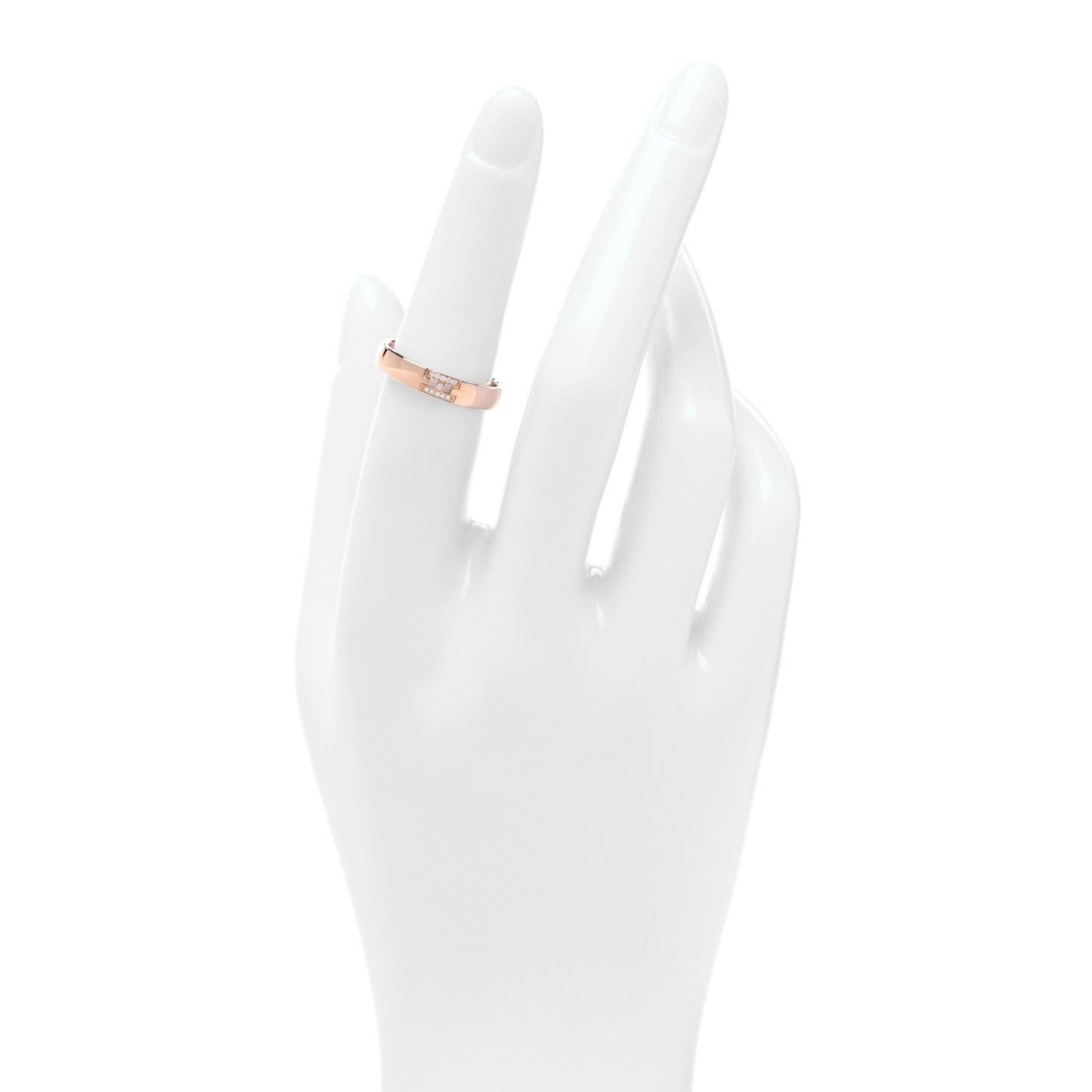 18K Rose Gold Diamond Ever Herakles Wedding Band Ring 52 6