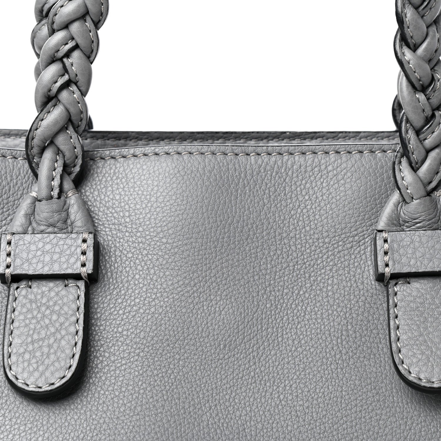 Valentino Garavani Grained Calfskin Small To Be Cool Tote Grigio Perla 10 of 10
