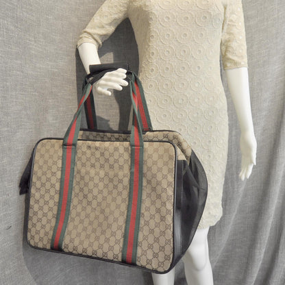 Gucci Monogram Web Dog Carrier 8 of 8