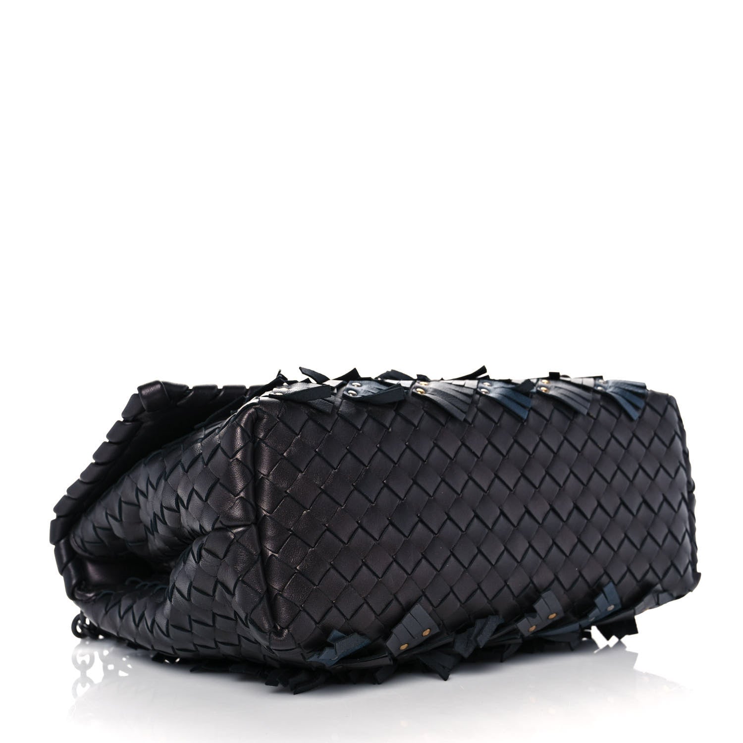 Bottega Veneta Nappa Intrecciato Studded Nodini Bag Black 3 of 10