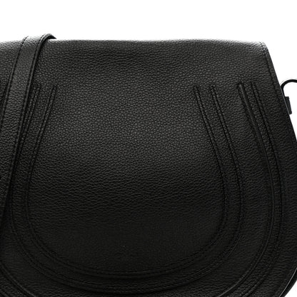 Chloe Calfskin Medium Marcie Round Crossbody Bag Black 8 of 13