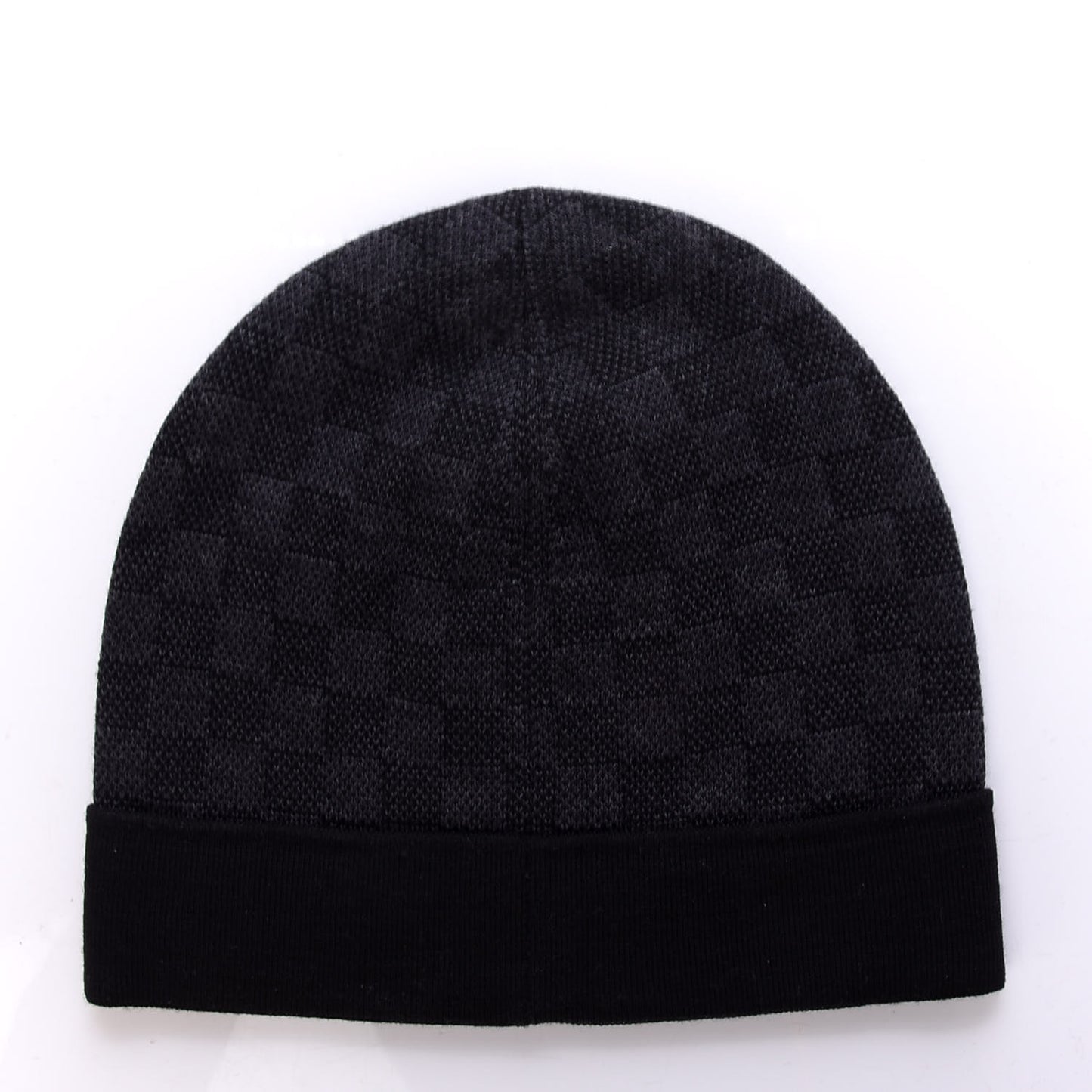 Wool Petit Damier Hat NM Graphite