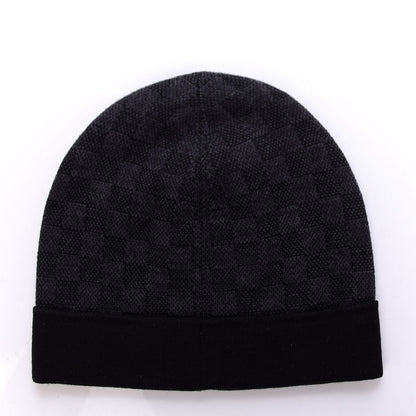 Louis Vuitton Wool Petit Damier Hat NM Graphite 2 of 4
