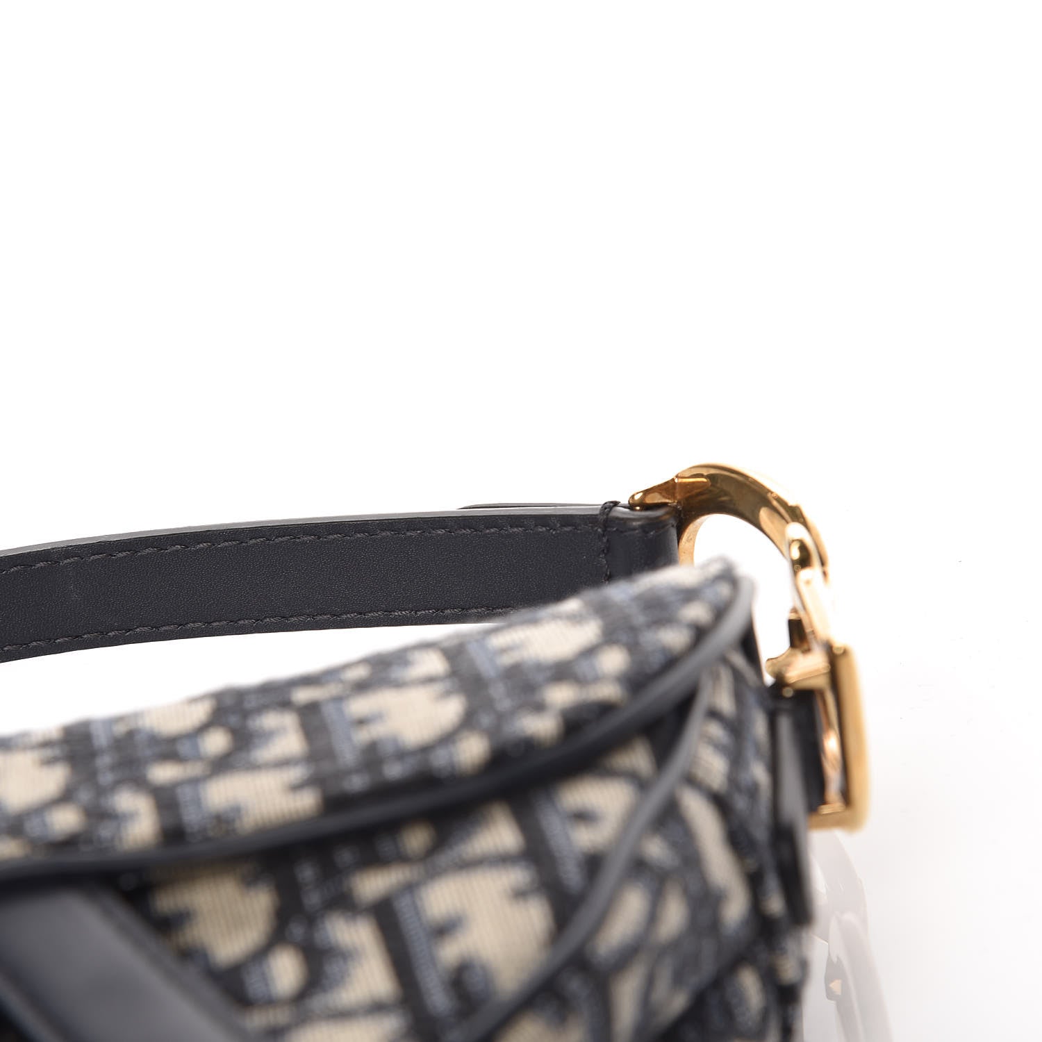 Christian Dior Oblique Mini Saddle Bag Blue 15 of 19