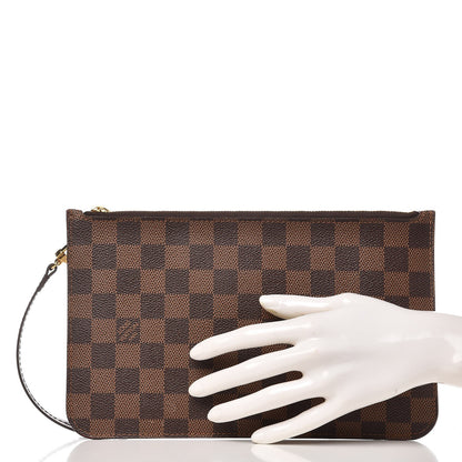 Louis Vuitton Damier Ebene Neverfull MM GM Pochette 2 of 8