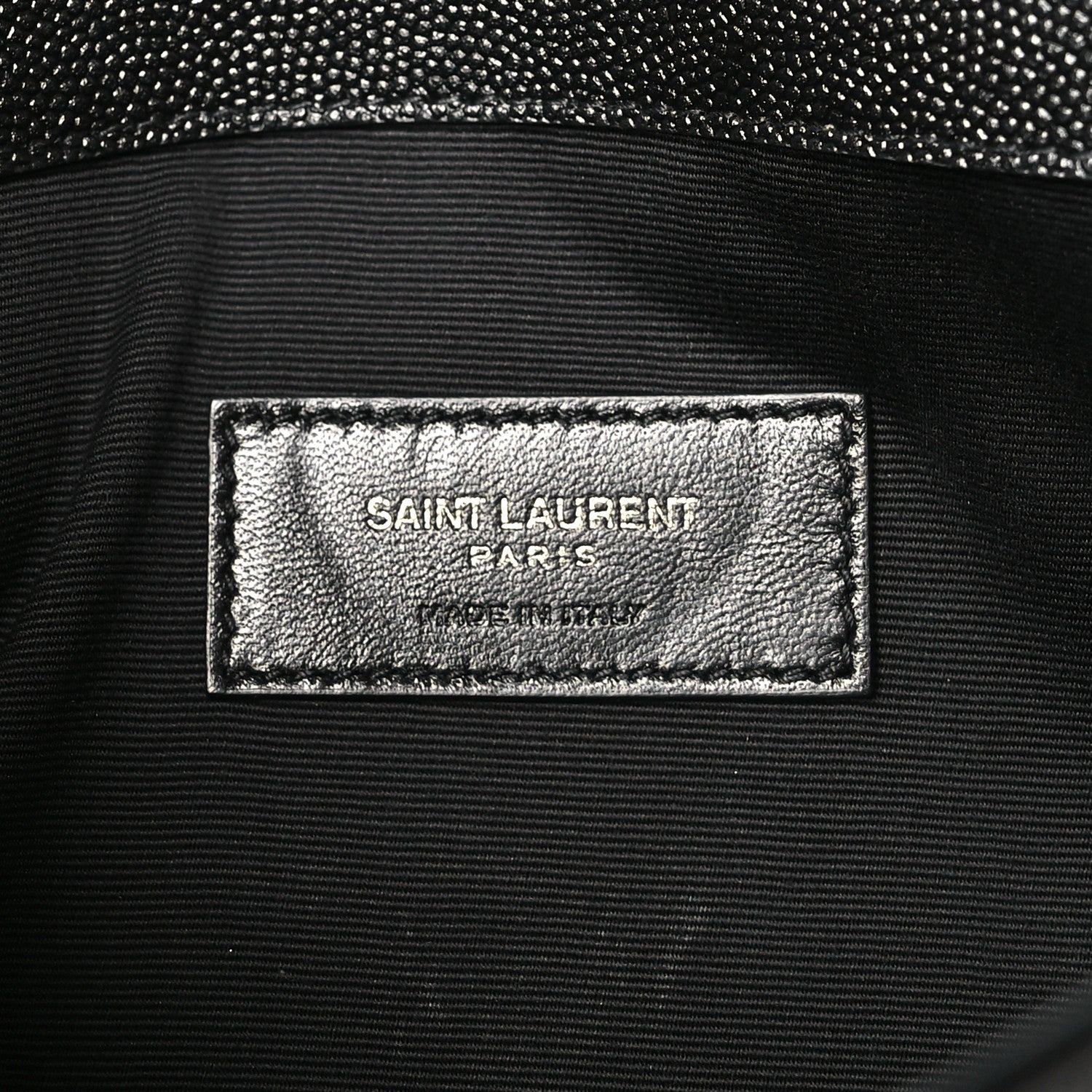 Saint Laurent Grain De Poudre Uptown Pouch Black 6 of 8