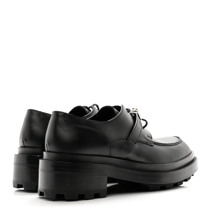 Hermes Glossed Calfskin First Oxford 36 Black 4 of 9