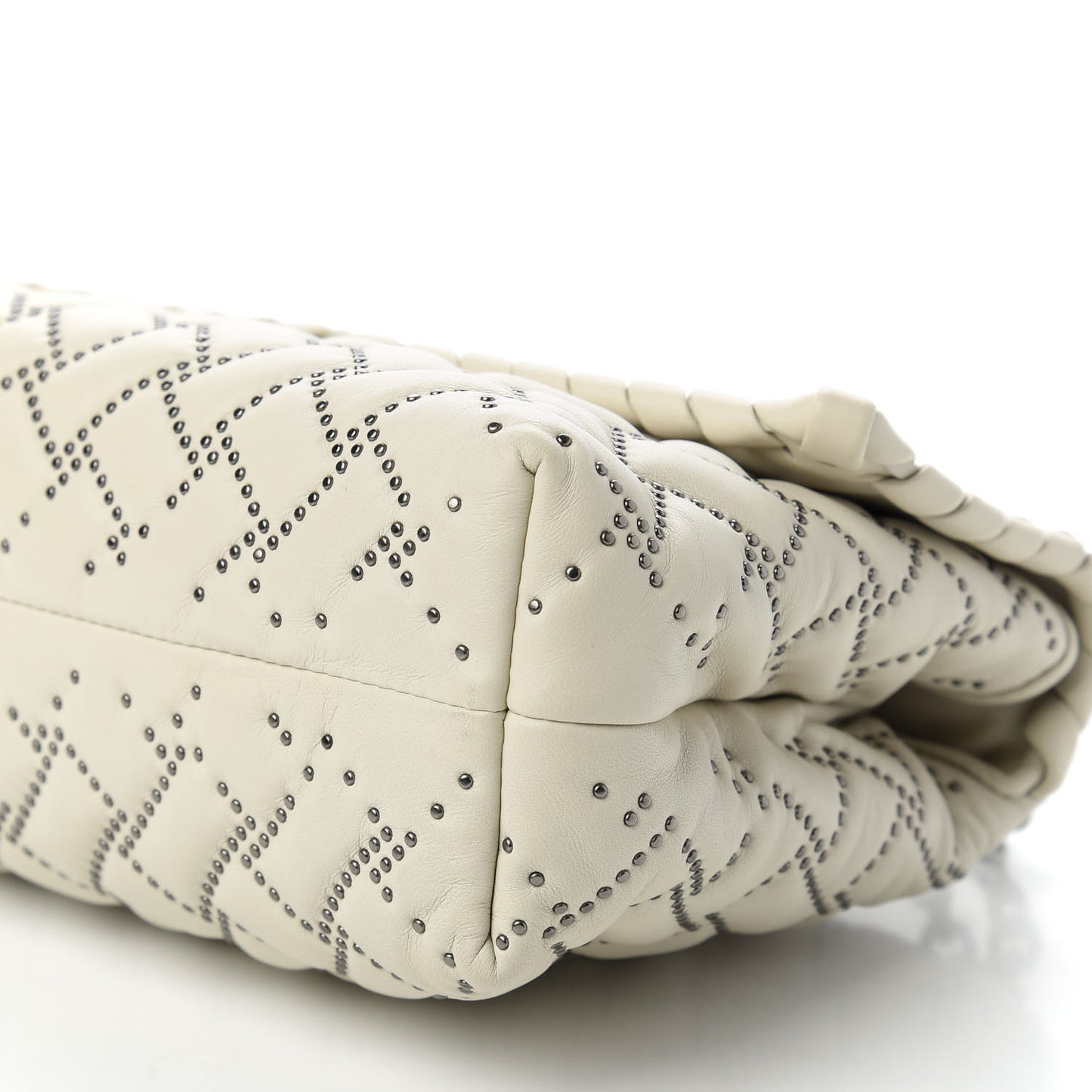 Nappa Intrecciato Microstuds Small Olimpia Shoulder Bag Plaster