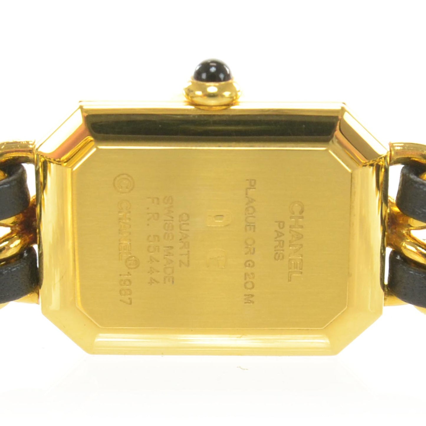 Stainless Steel Lambskin 20mm Chain Premiere Quartz Watch Gold M