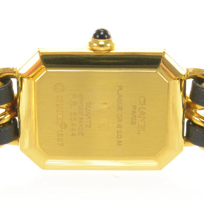 Chanel Stainless Steel Lambskin 20mm Chain Premiere Quartz Watch Gold M 5 of 6