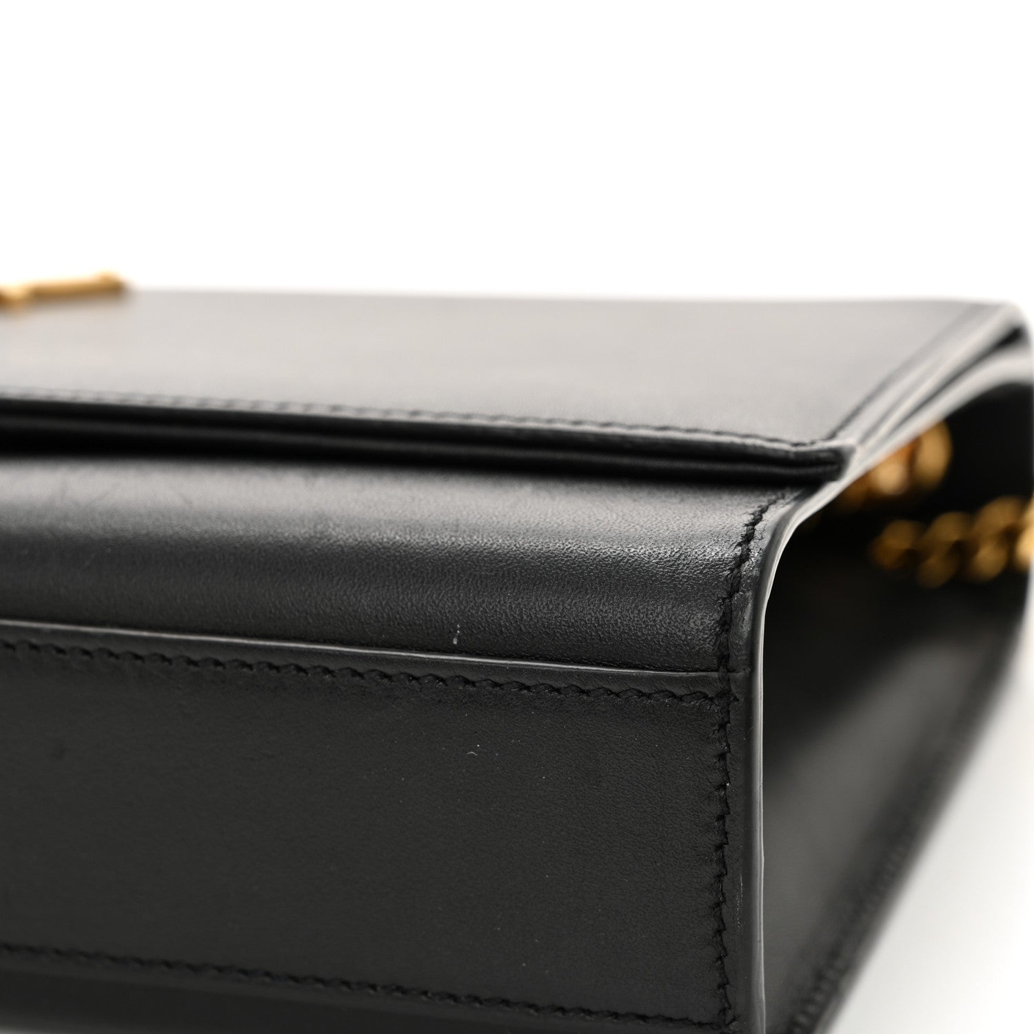 Saint Laurent Smooth Calfskin Medium Classic Monogram Kate Tassel Satchel Black 11 of 17