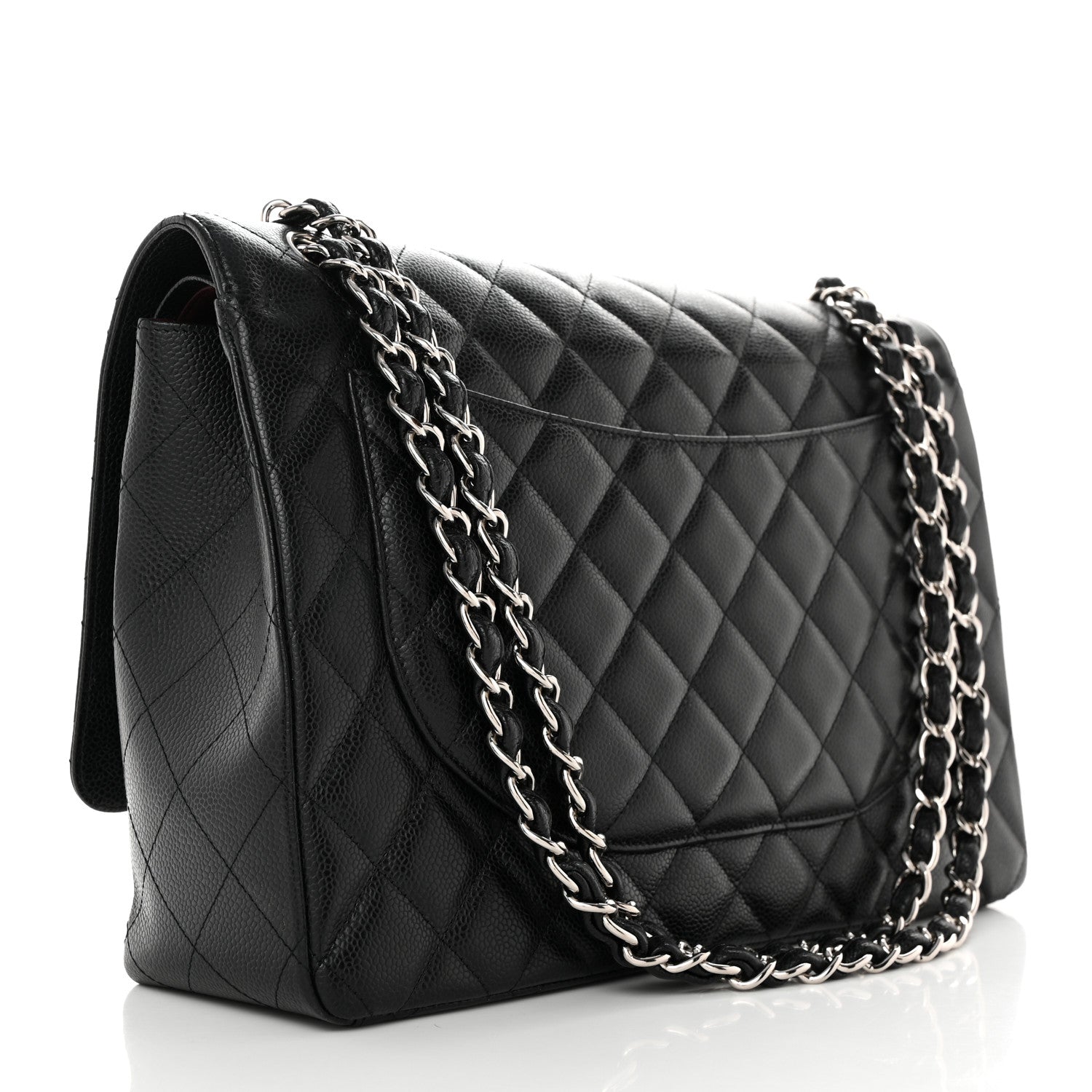 Chanel Caviar Quilted Maxi Double Flap Black 3 of 13