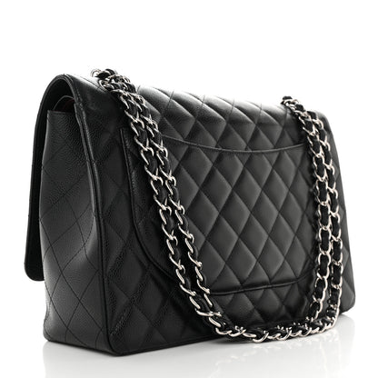 Chanel Caviar Quilted Maxi Double Flap Black 3 of 13
