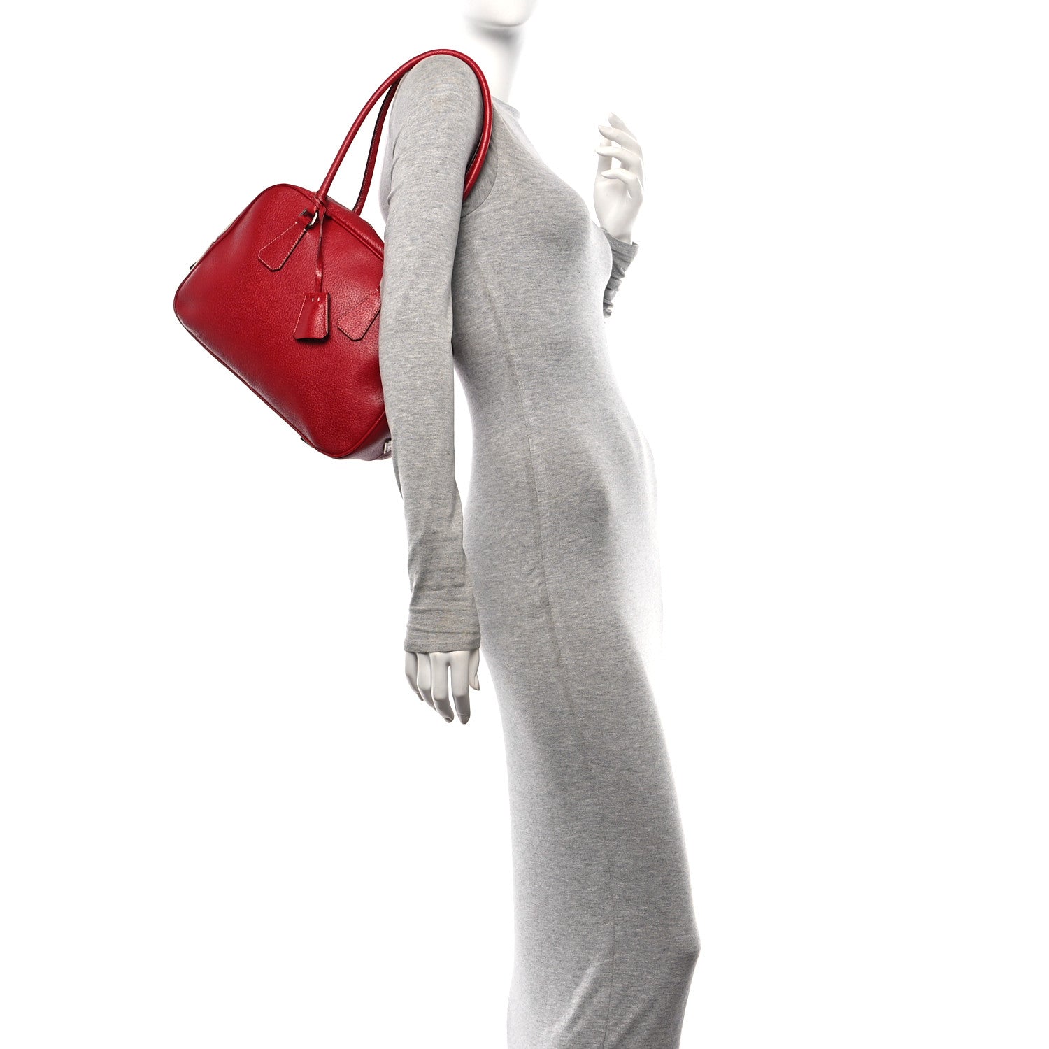 Prada Cinghiale Shoulder Bag Rubino 2 of 11