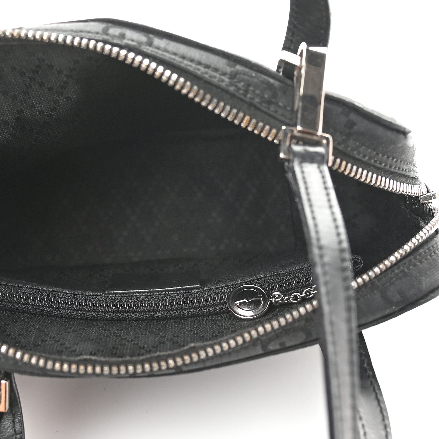 Gucci Nylon Monogram Tote Bag Black 4 of 8