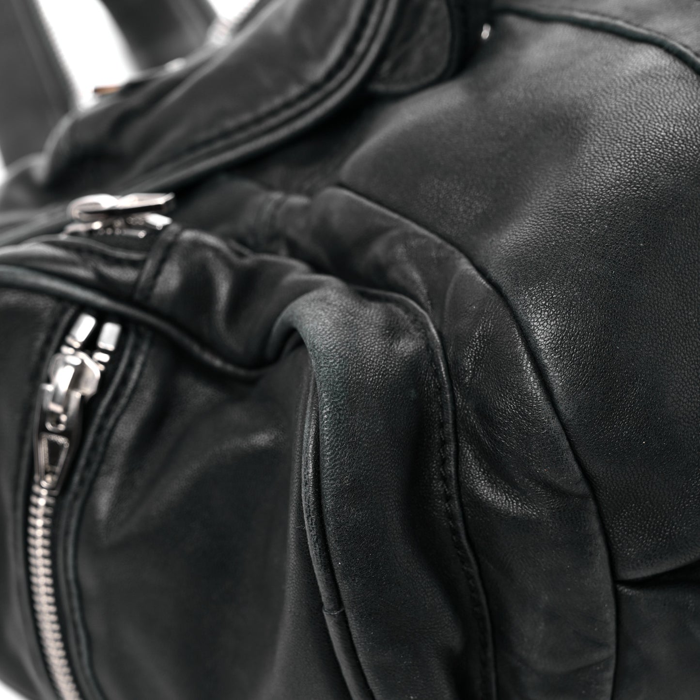 Lambskin Marti Backpack Bag Washed Black Rhodium Hardware