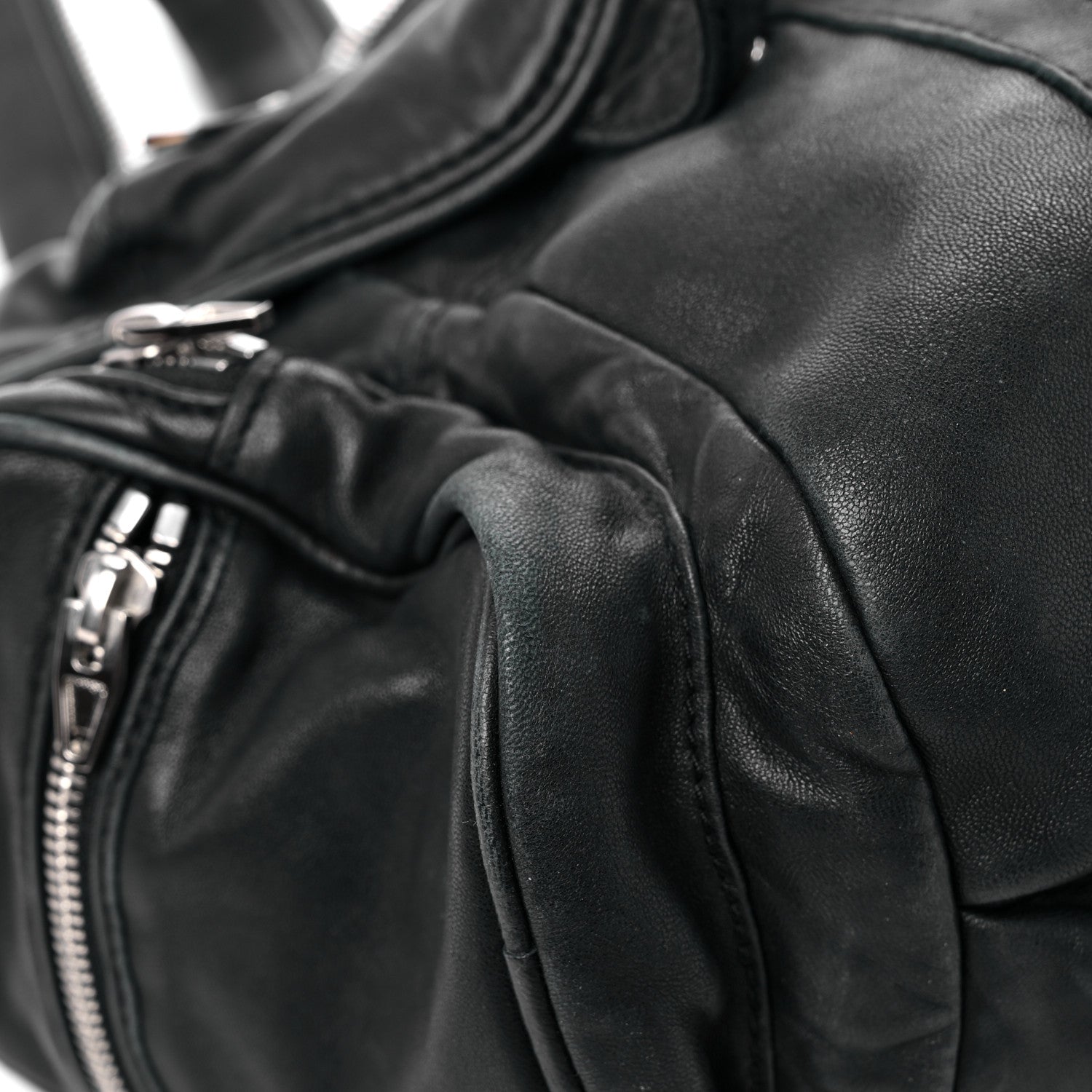 Alexander Wang Lambskin Marti Backpack Bag Washed Black Rhodium Hardware 7 of 19