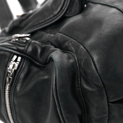 Alexander Wang Lambskin Marti Backpack Bag Washed Black Rhodium Hardware 7 of 19