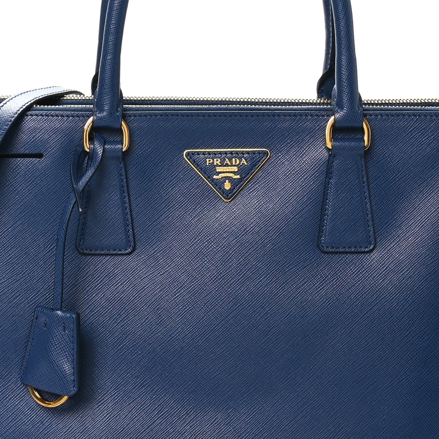 Saffiano Lux Medium Tote Bluette