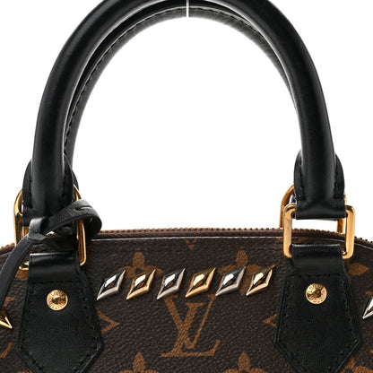 Louis Vuitton Monogram Macassar Studded Alma BB 13 of 23
