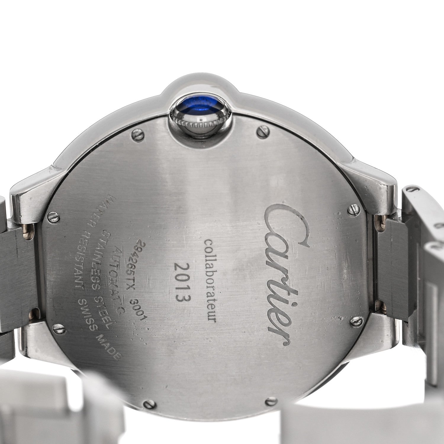 Cartier Stainless Steel 42mm Ballon Bleu De Cartier Automatic Watch 4 of 5