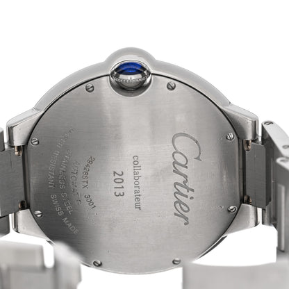 Cartier Stainless Steel 42mm Ballon Bleu De Cartier Automatic Watch 4 of 5