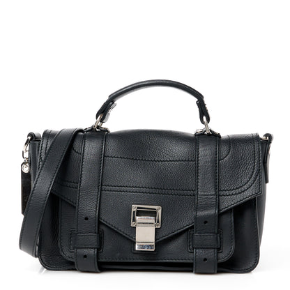 Proenza Schouler Lambskin Tiny PS1 Satchel Black 1 of 13