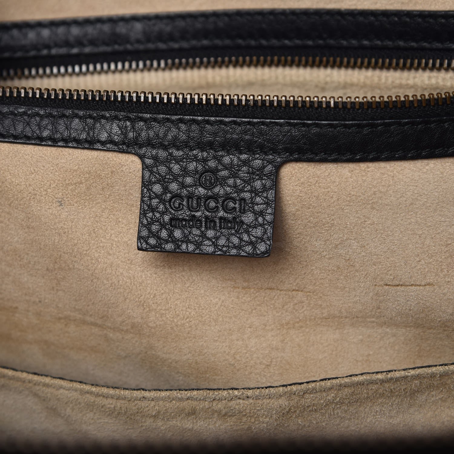 Gucci Pebbled Calfskin Medium 1973 Top Handle Satchel Black 6 of 12