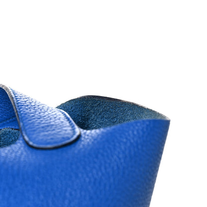 Hermes Taurillon Maurice Picotin Lock 22 MM Bleu Zellige 10 of 11
