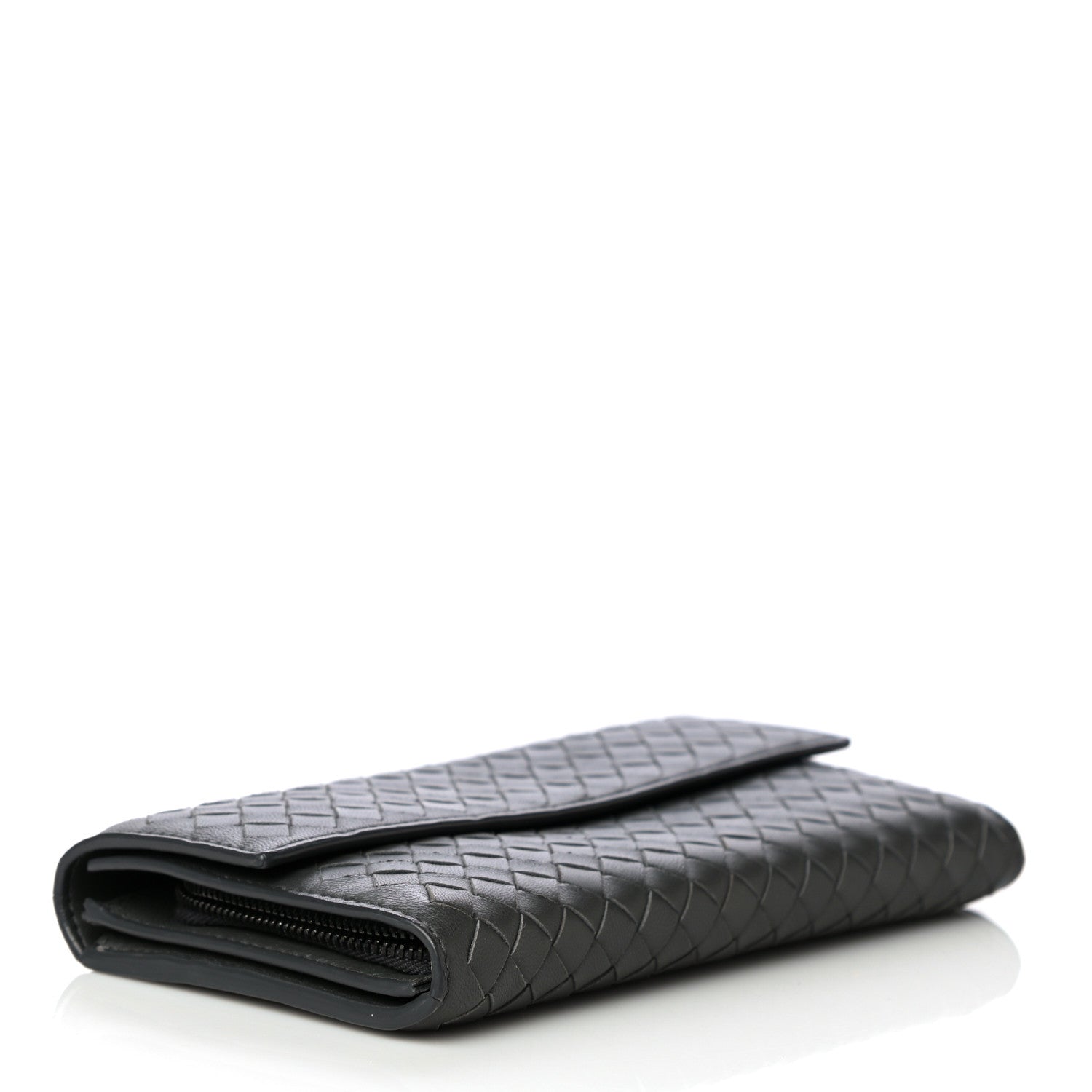 Bottega Veneta Nappa Intrecciato Continental Wallet Grey 4 of 12