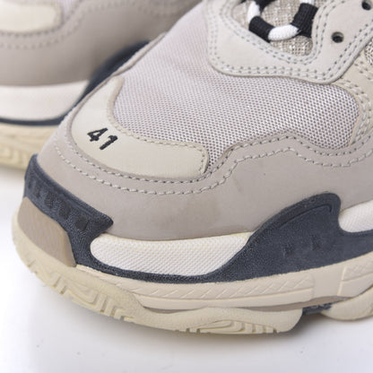 Balenciaga Fabric Mesh Womens Triple S Sneakers 41 Beige Black 4 of 11