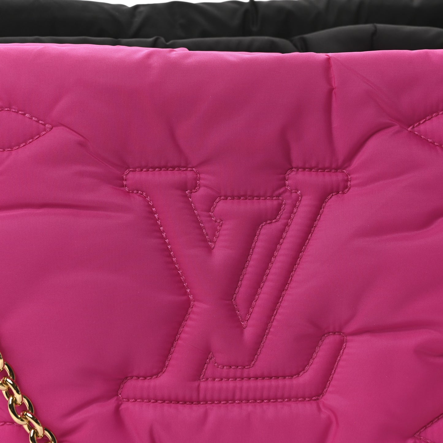 Econyl Monogram Pillow Maxi Multi Pochette Accessories Black Fuchsia
