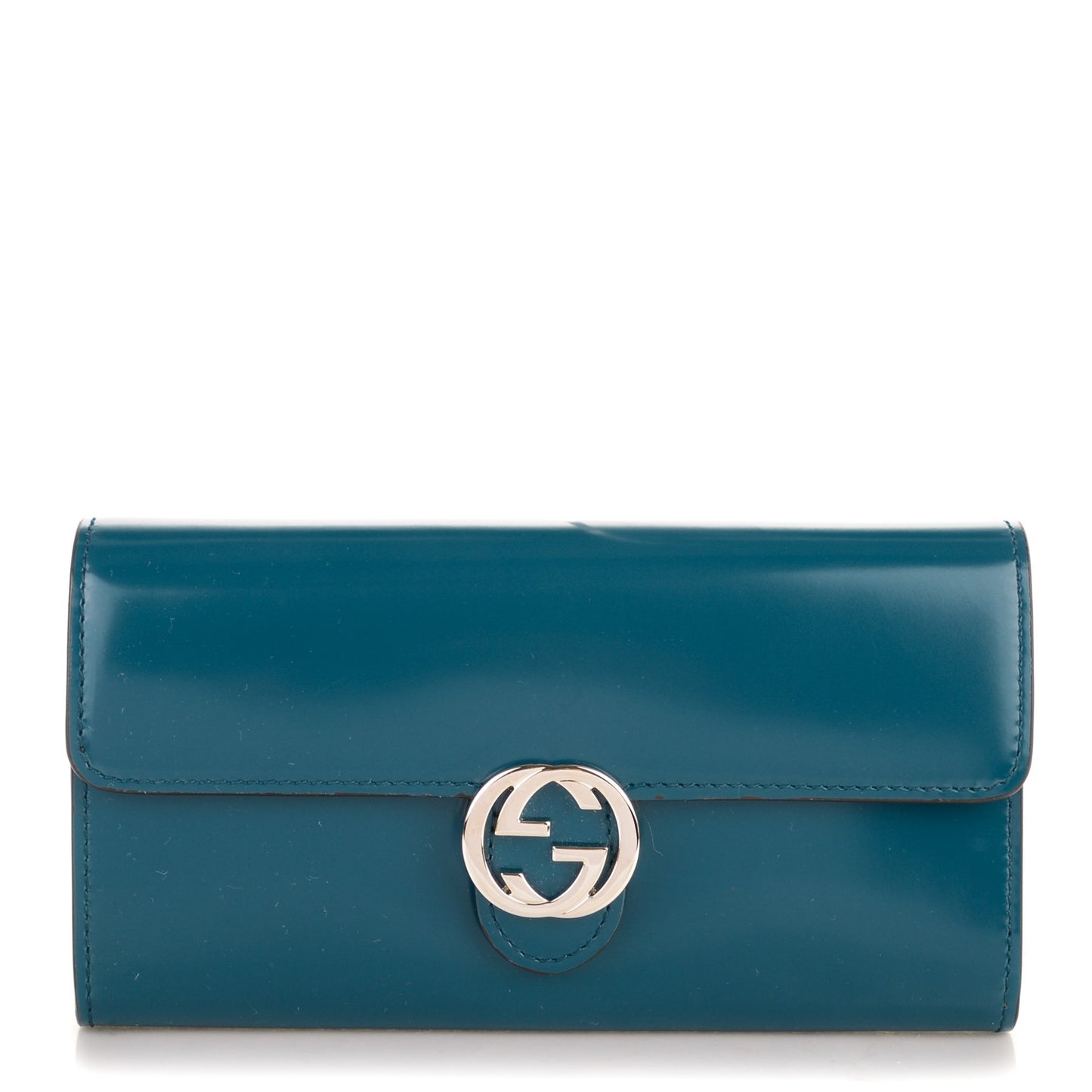 Shade Lux Calfskin Icon Continental Wallet Dusty Avio