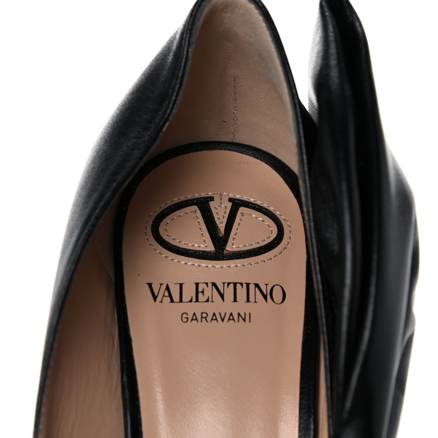 Valentino Garavani Nappa Bow Pointed Toe 85mm Pumps 38 Black 7 of 16