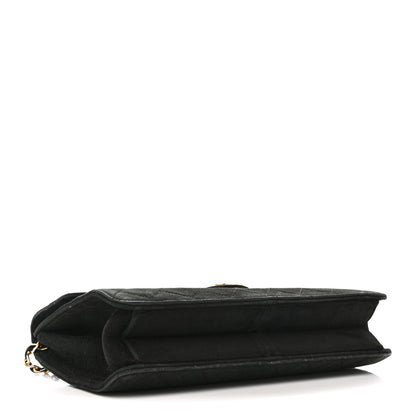 Chanel Suede Quilted Medium Single Flap Black 4 of 14