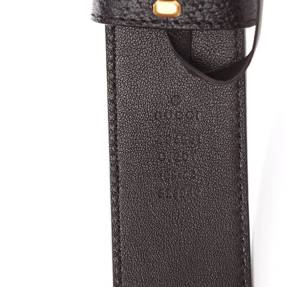 Gucci Textured Dollar Calfskin Double G 40mm Belt 105 42 Dark Cocoa 6 of 6