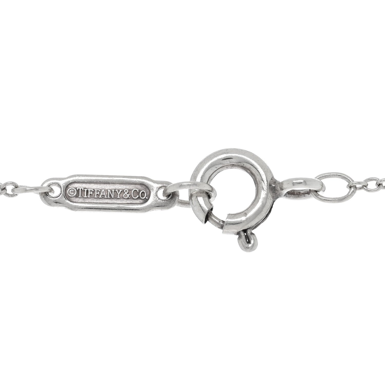 Tiffany Sterling Silver 1837 Interlocking Circles Pendant Necklace 4 of 4