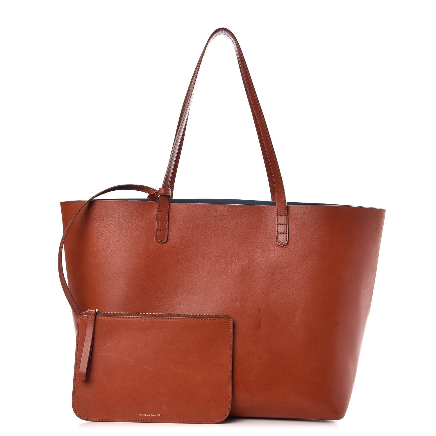 Mansur Gavriel Calfskin Large Shopping Tote Brandy Avion 1 of 14